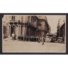CIUDAD DE BUENOS AIRES 1922 MOTIN DDE REVOLUCIONARIOS ANTIGUA FOTO TARJETA POSTAL TEATRO COLON